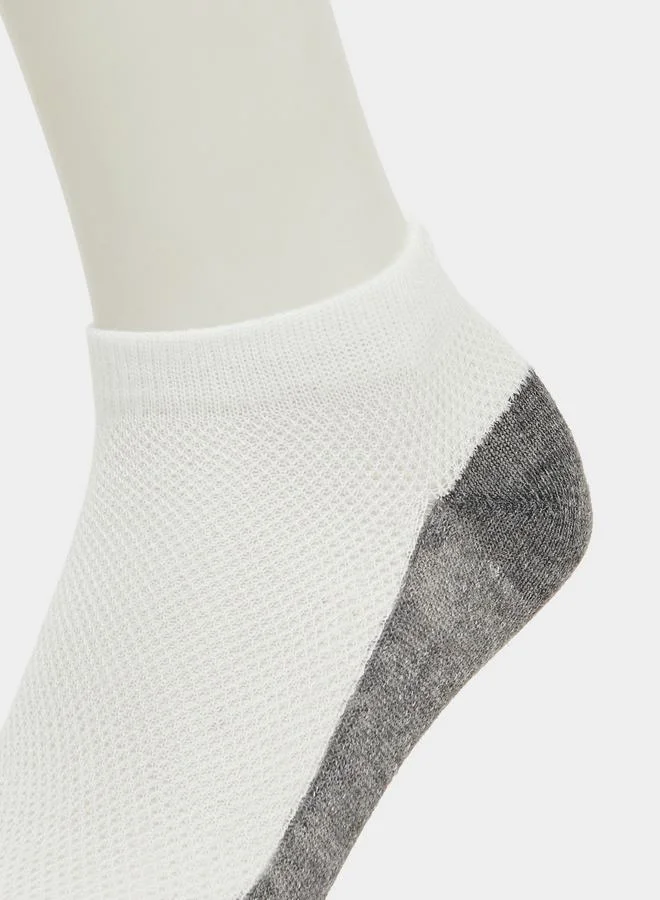 Styli Pack of 5 - Kids Grey Ankle Socks